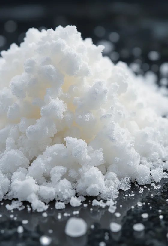 Balts kristāliskais cukurs bļodiņā, ar koka karoti