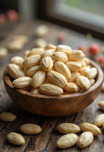 Kaltētas Ījaba asaras (Ķīnas mieži) ar detalizētu tekstūru un dabīgām krāsām