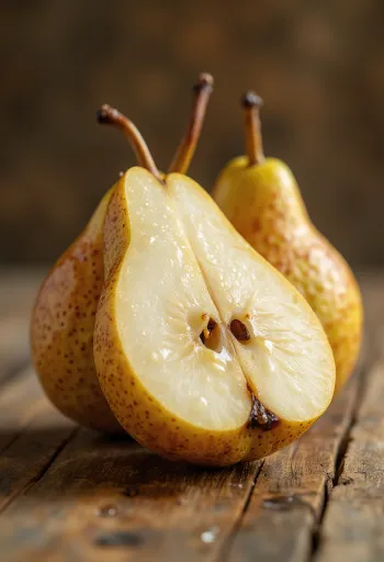 Bosk bumbieru šķēles un veseli augļi uz griešanas dēlīša