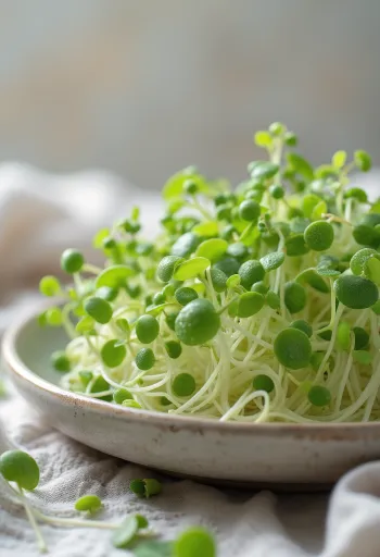 Svaigi čia sēklu dīgsti uz tīra šķīvja