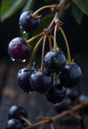 Pīlādžu ogas, spilgti sarkana krāsa un viegli krunkaina virsma