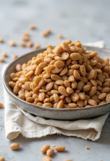 Grauzdēti griķi ar detalizētu tekstūru un dabīgām krāsām