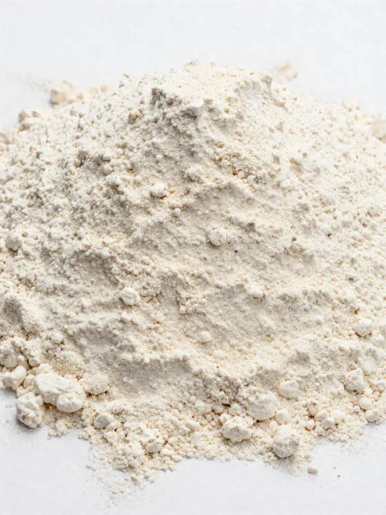 Speltas milti keramikas bļodā, dabiskā, gaiši brūnā tonī