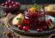Kanēļa un apelsīnu melleņu čatnijs burciņā, pasniegts ar sieriem un ceptu gaļu