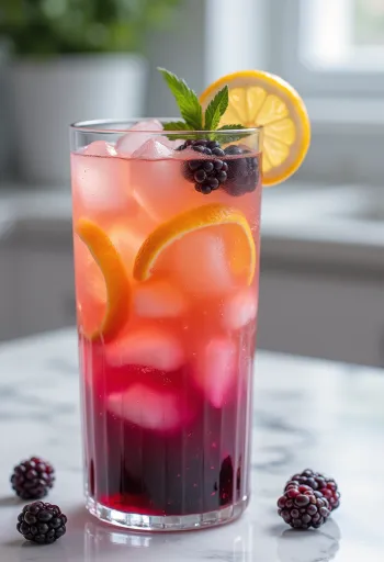 Apelsīnu un kazeņu limonāde glāzē