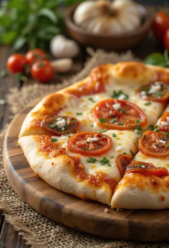 Pizza ai Pomodori Secchi ar kaltētiem tomātiem un sieru
