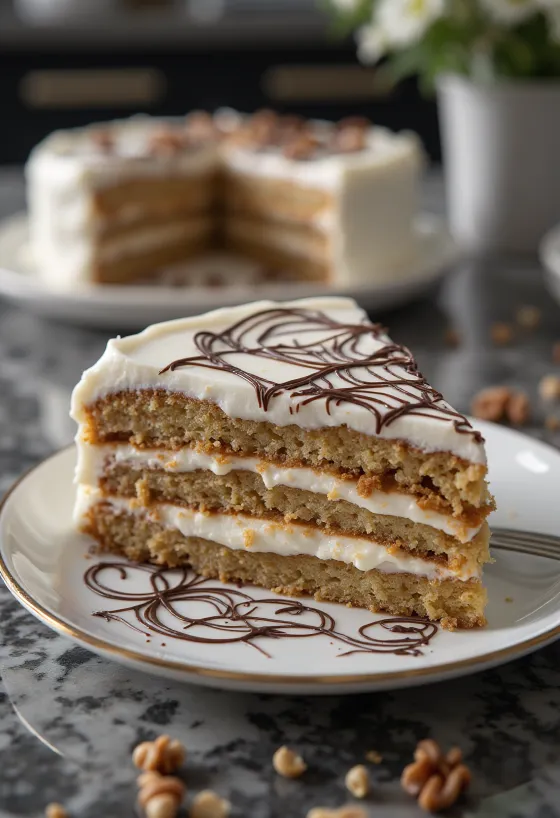 Pasniegta Esterhāzi torte