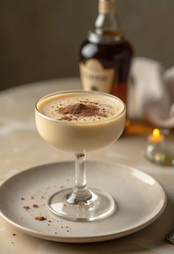 Krējuma liķiera panna cotta glāzē