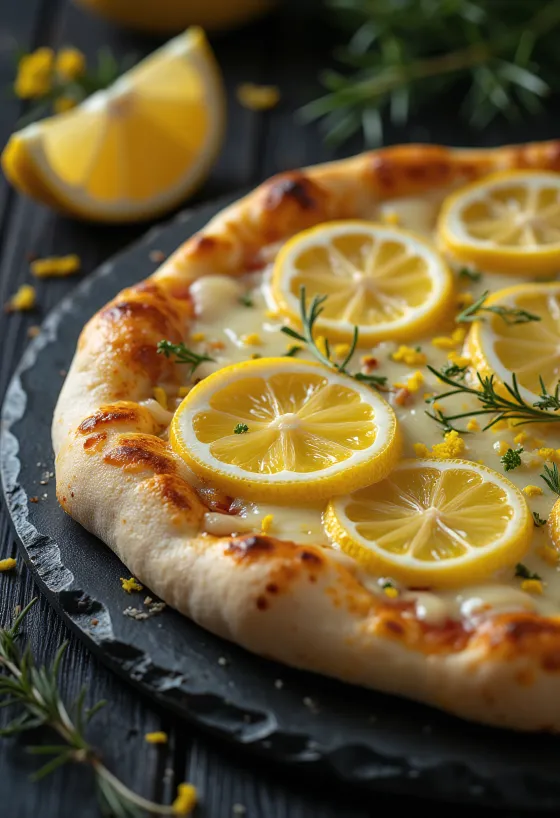 Pizza al Limone ar citrona garšu