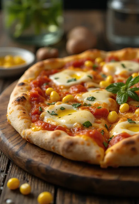 Pizza al Mais ar kukurūzu un sieru