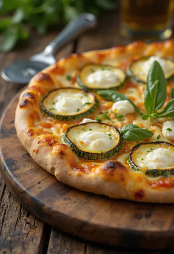 Pizza ai Fiori di Zucca ar cukīni ziediem un rikotu