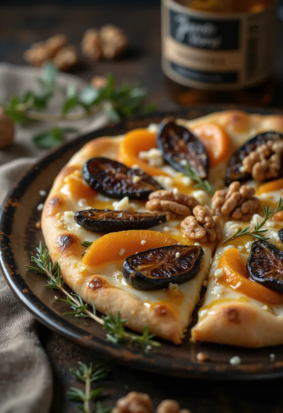 Pizza ai Frutti Secchi ar žāvētiem augļiem un sieru