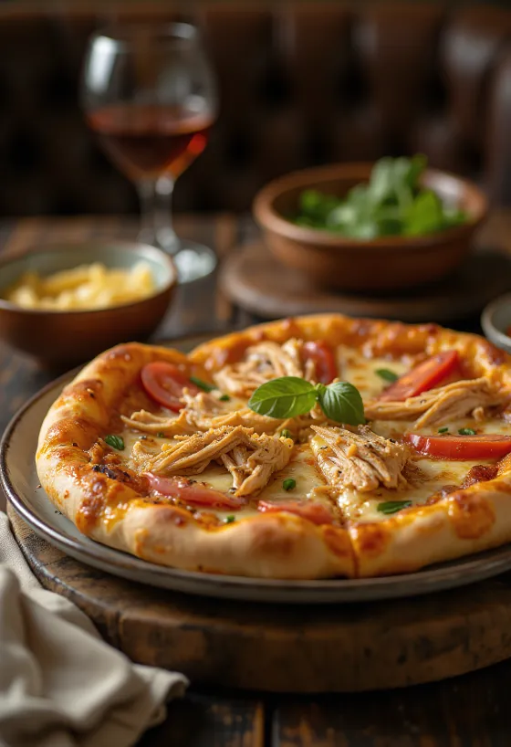 Pizza Nigérienne pasniegta