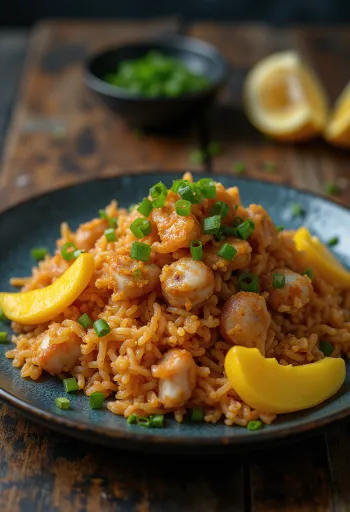 Bagoong rīsi pasniegti ar mango