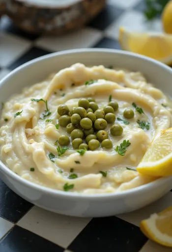 Ķiploku, kaperu un kokosriekstu mērce