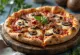 Pizza al Boscaiolo ar meža sēnēm un bekonu
