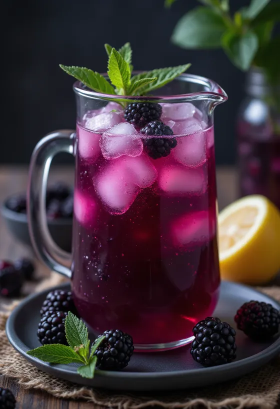 Kazeņu limonāde pasniegta glāzē