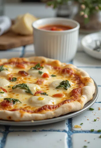 Pizza alla Ricotta ar ricotta sieru