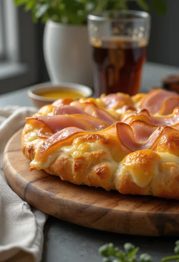 Fokača ar sieru un šķiņķi