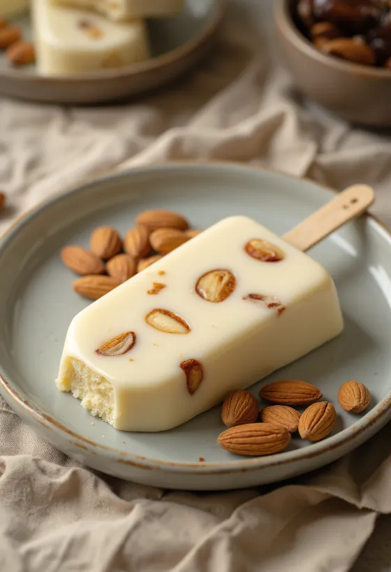 Magnum White Almond saldējums ar baltās šokolādes glazūru un mandeļu gabaliņiem