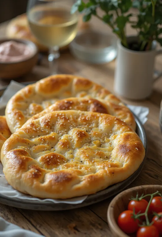 Svaigi cepta persiešu naan-e barbari maize