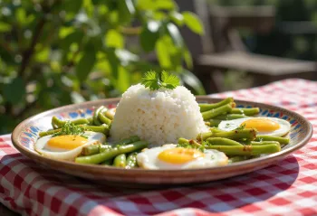 Thali Manipuri Chakluk ar svaigiem dārzeņiem un garšvielām