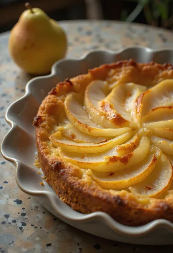 Bumbieru torte pasniegta
