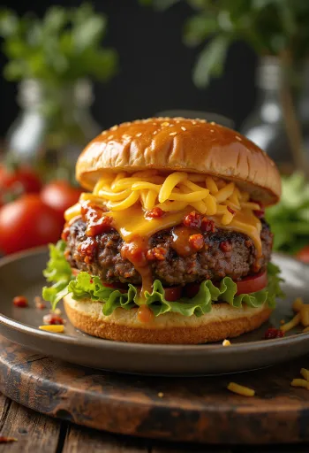 Saldā čili burgers ar glazūru