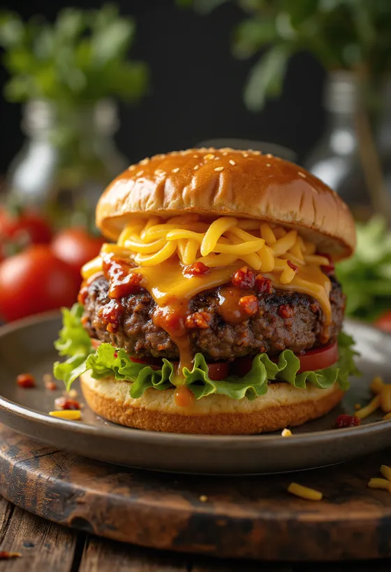 Saldā čili burgers ar glazūru