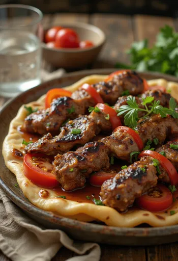 Tandır Kebab ar lēni ceptu jēra gaļu un garšaugu sviestu