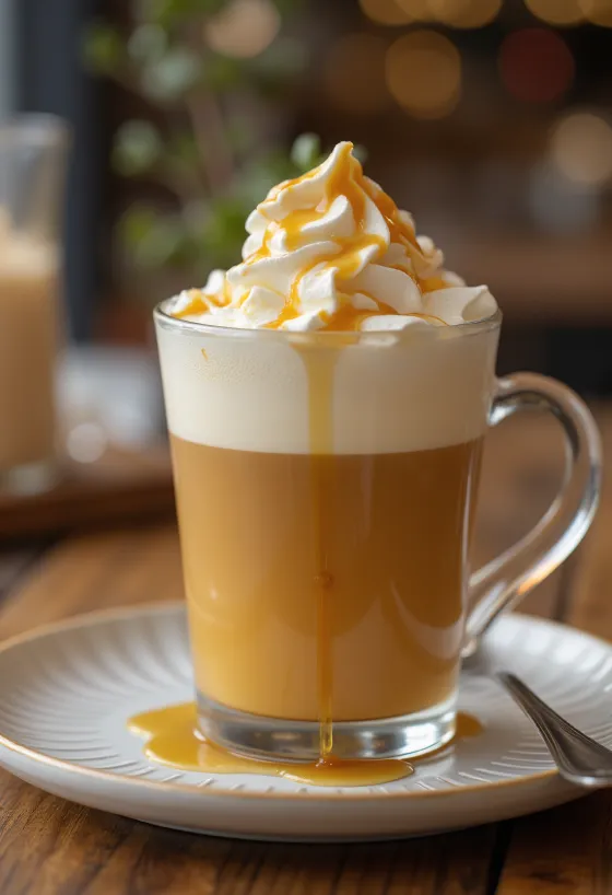 Medus un karameles sidrs glāzē