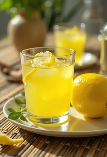 Pudelē iepildīts citronu liķieris
