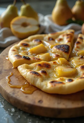 Bumbieru naan maize pasniegta