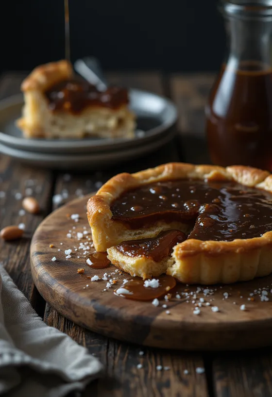 Treacle tart sālītas karameles variācija