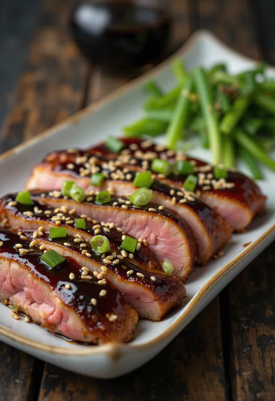 Teriyaki pīle, japāņu stila pīles krūtiņa ar mērci un sezama sēklām