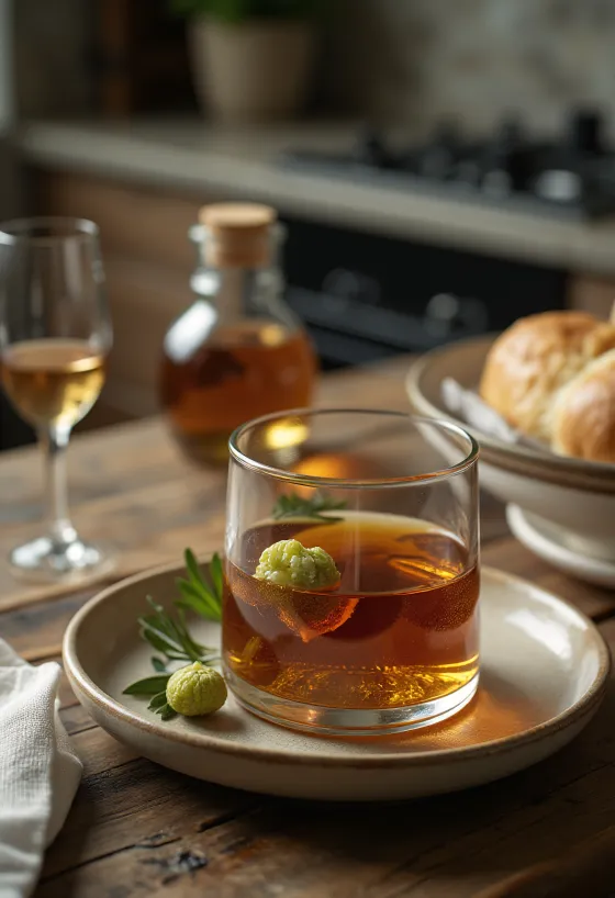 Pudelē iepildīta riekstu palinka