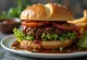 Vegānisks BBQ burgers ar svaigiem dārzeņiem