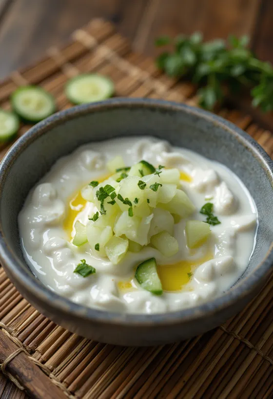 Diļļu, gurķu un ingvera mērce