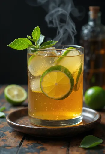 Laima sidrs pasniegts glāzē