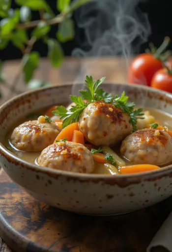 Albóndigas pasniegtas