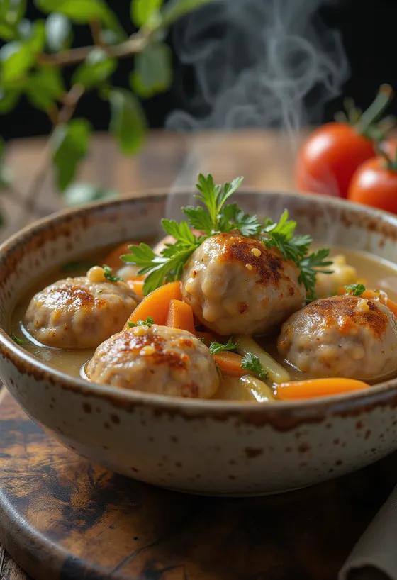 Albóndigas pasniegtas
