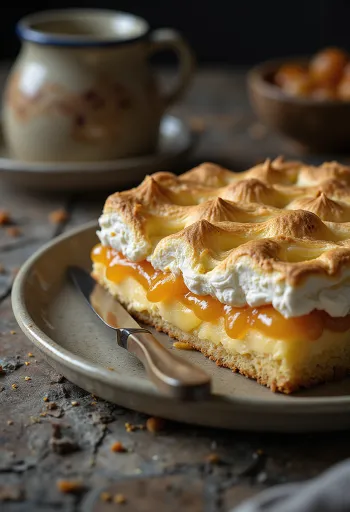 Rākoci biezpiena torte pasniegta