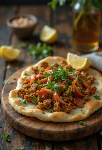 Lahmacun pasniegts