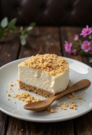 Auzu cepumu siera torte pasniegta ar šķēlītēm