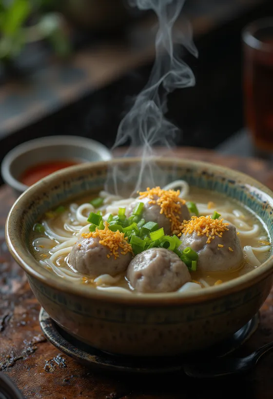 Bakso zupas bļoda