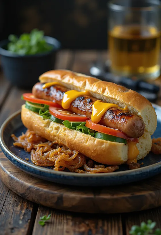 Šefpavāra īpašais Hotdogs pasniegts