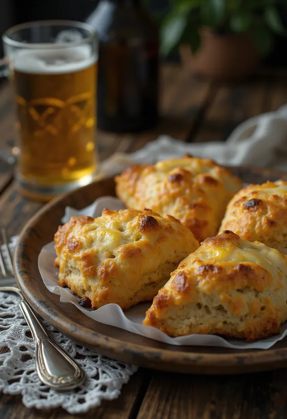 Bavārijas alus pogačas pasniegtas