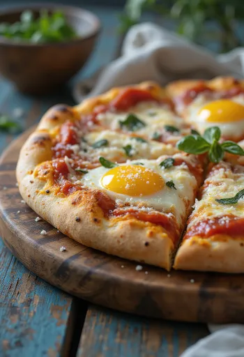 Pizza alla Parmigiana ar baklažāniem un parmezānu