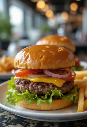 Klasiskais hamburgers pasniegts ar kolu