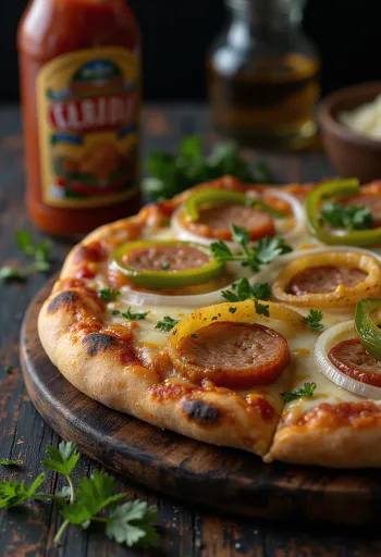 Pizza Carioca ar brazīļu sieru un kūpinātu desu